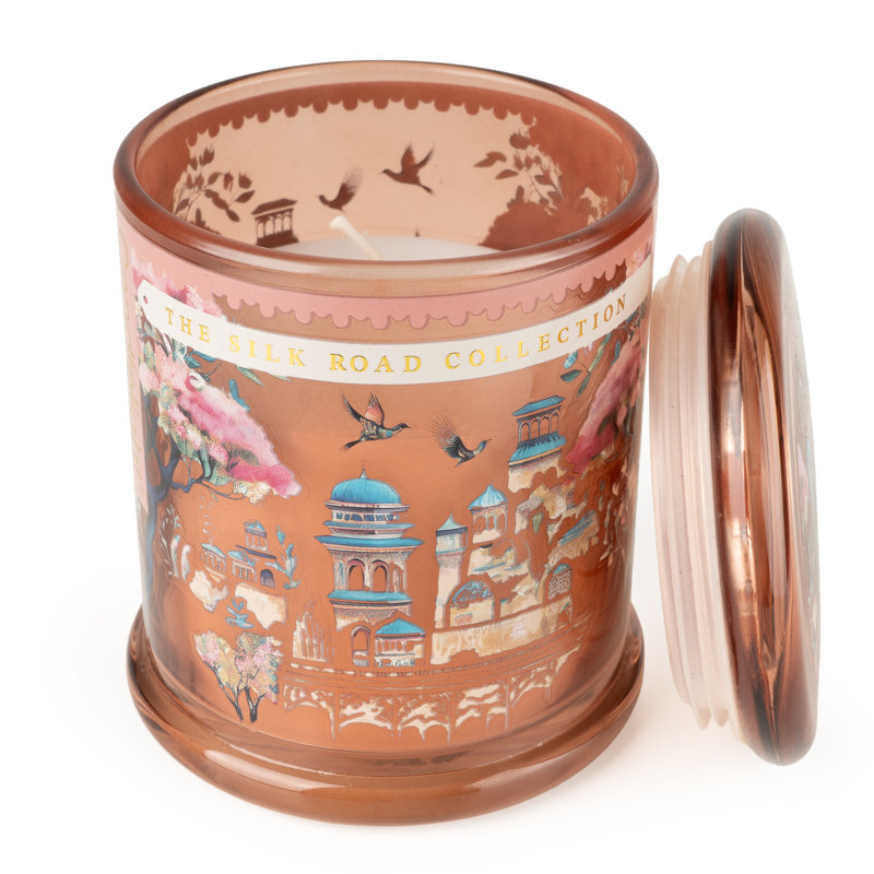 Fresh Scented Jar Candle with Glass Holder