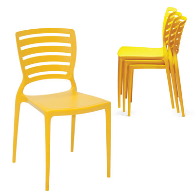 Tramontina Sofia Stackable Dining Chairs - Sleek and Supportive Seating for Everyday Style by Tramontina