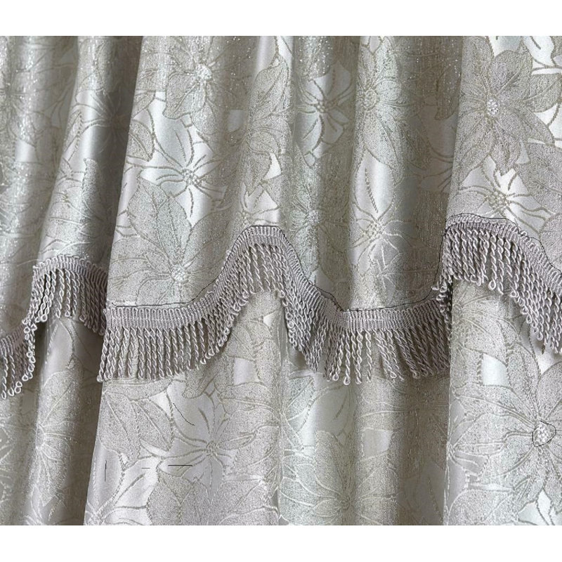 Pedoulas Room Darkening Curtain Pair, Silver/Grey, 228cm Width x 274cm Drop