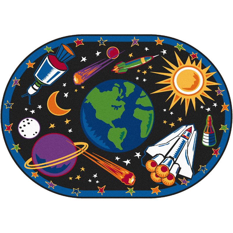 Tapis Out of This World, Ovale 6 pi 9 po x 9 pi 5 po