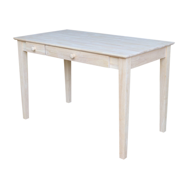 Bureau d'écriture en bois massif Clementine, Brut