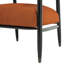 Fauteuil Cowen en tissu bouclé avec structure en bois noir Mid-Century-1130308830