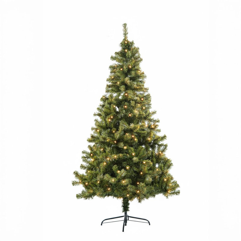 Lighted Artificial Christmas Tree, 4 ft.