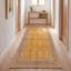 Tapis Sienna2 moderne minimaliste à bordure géométrique or, vert et gris, lavable à la machine, antidérapant, à poils courts, pour l'intérieur et l'extérieur, adapté aux animaux domestiques, idéal pour le salon, la chambre, la salle à manger, l'entrée, le corridor ou le bureau.-1135676462