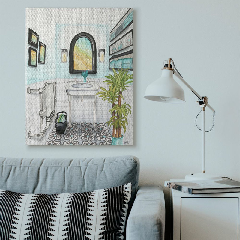 «Bathroom», reproduction, Toile tendue, H 48 po x l 36 po x P 1,5 po