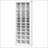 Tall And Narrow Entryway Shoe Rack With Open Cubes For 36 Pairs, White, Space-Saving And Stylish Organizer