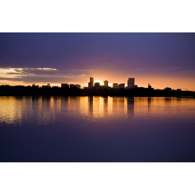 Denver Skyline - Photographie sur toile tendue, H 8 po x l 12 po
