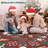 2x6 Washable Christmas Runner – Non-Slip, Soft, Low Pile, Stain-Resistant Carpet for Hallway, Laundry, Kitchen (Red)-702150368