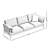 American Retro Light Luxury Living Room Sofa