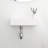 Wall Mounted Ceramic Bathroom Sink - 14.6X7.39 Inch, White, Stain , Rectangular, Faucet Hole Offered Inch Mount, Provided
