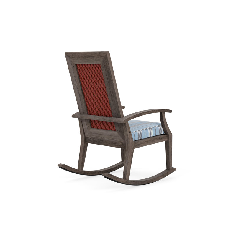 Frontier Outdoor Rocker Chair, Hansen Sky, Charcoal
