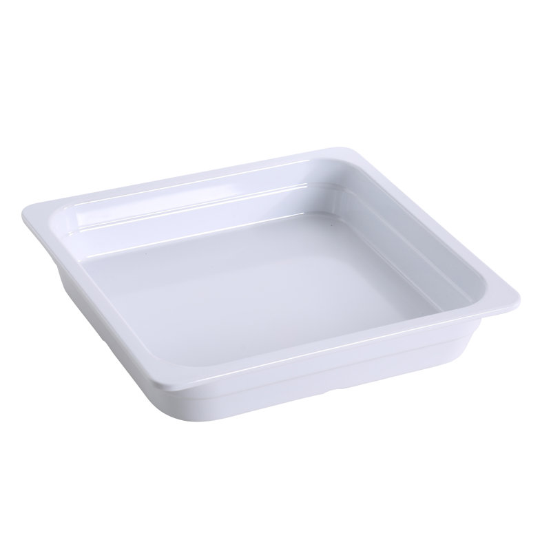 GN Pan Melamine Tray, White