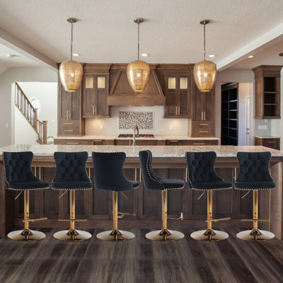 360°Swivel Adjustable Counter Height Bar Stools