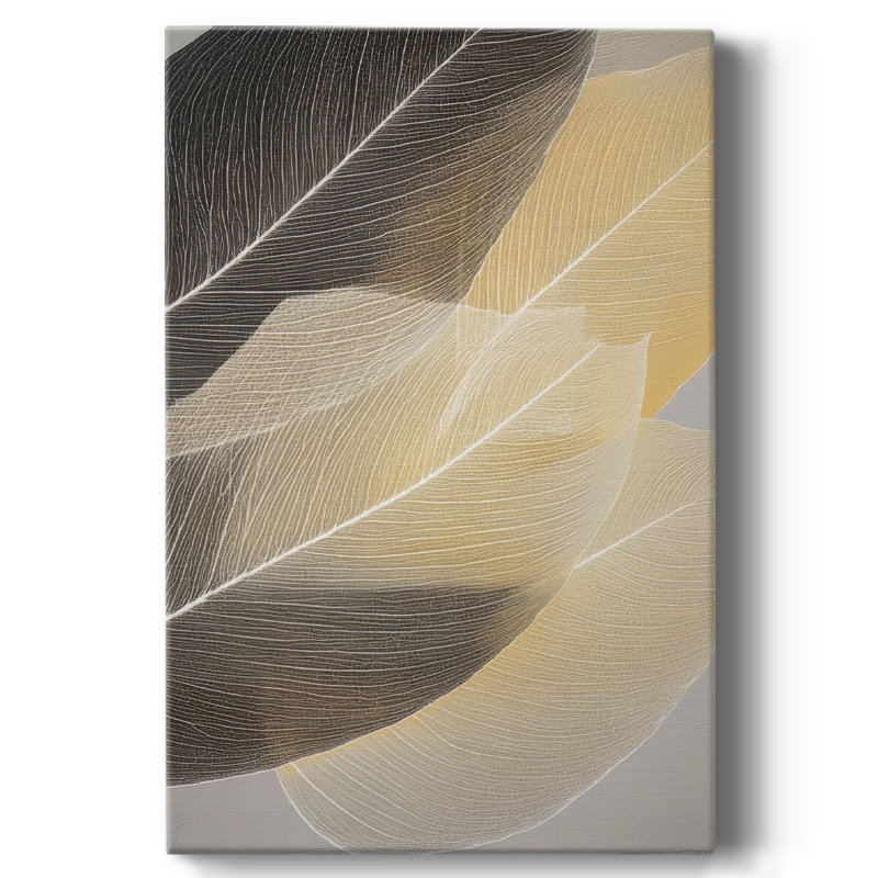 Floral sur toile tendue avec châssis XLIV - prêt à être accroché, H 18 po x l 12 po