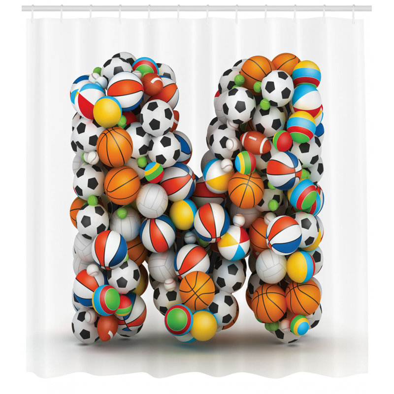 Shower Curtain with Hooks Included, 75" H x 69" W
