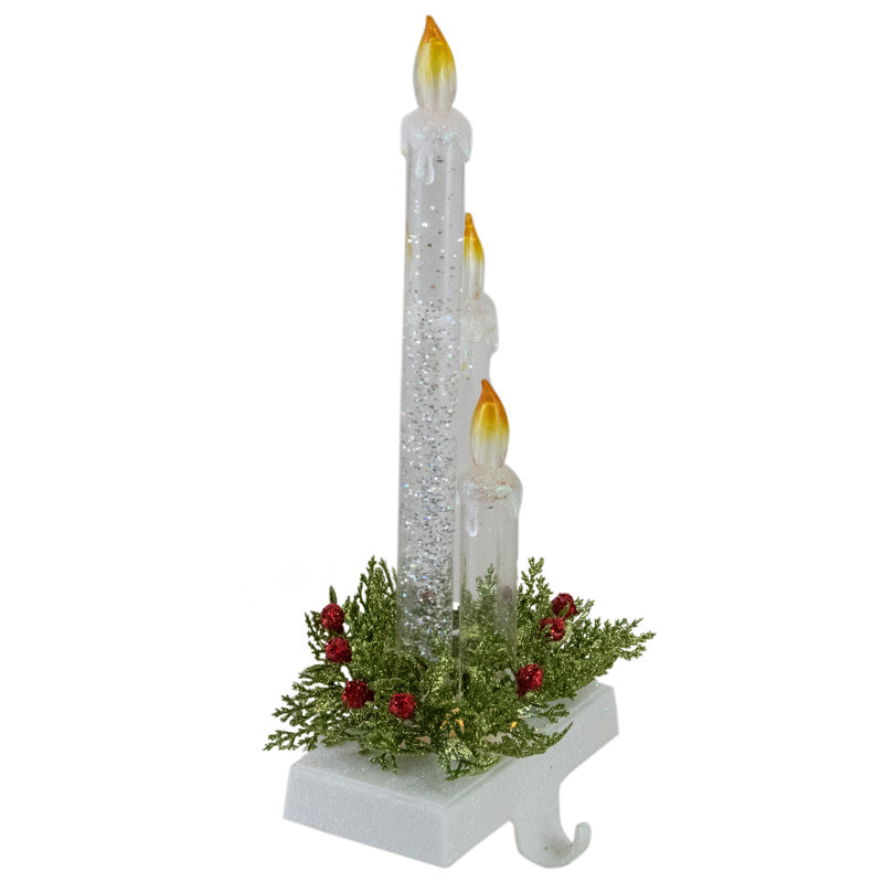Porte-chaussette de Noël à DEL 9 po