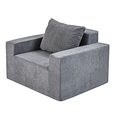 Sofa In A Box Foam Sofa Couch With Pillow by Latitude Run