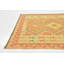 Tapis de zone en laine noué la 2 pi 8 po x 4 pi one-of-kind-orange Elland
