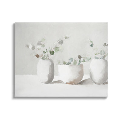 Impression subtile d'eucalyptus blanc sur toile par Ramona Murdock