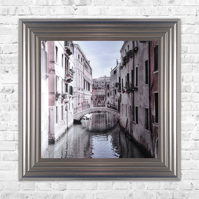 Venice 2 - Single Picture Frame Print, 55cm H x 55cm W x 5cm D