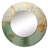 Green Gold Minimalism Poteries - Abstract Spirals Round Mirror Wall Decor_MTMIR107312-710240933