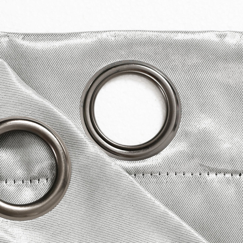 Curtain Pair, 38" W x 63" L, Light Gray
