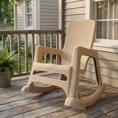 Chaise berçante d'extérieur 30 po Taupe