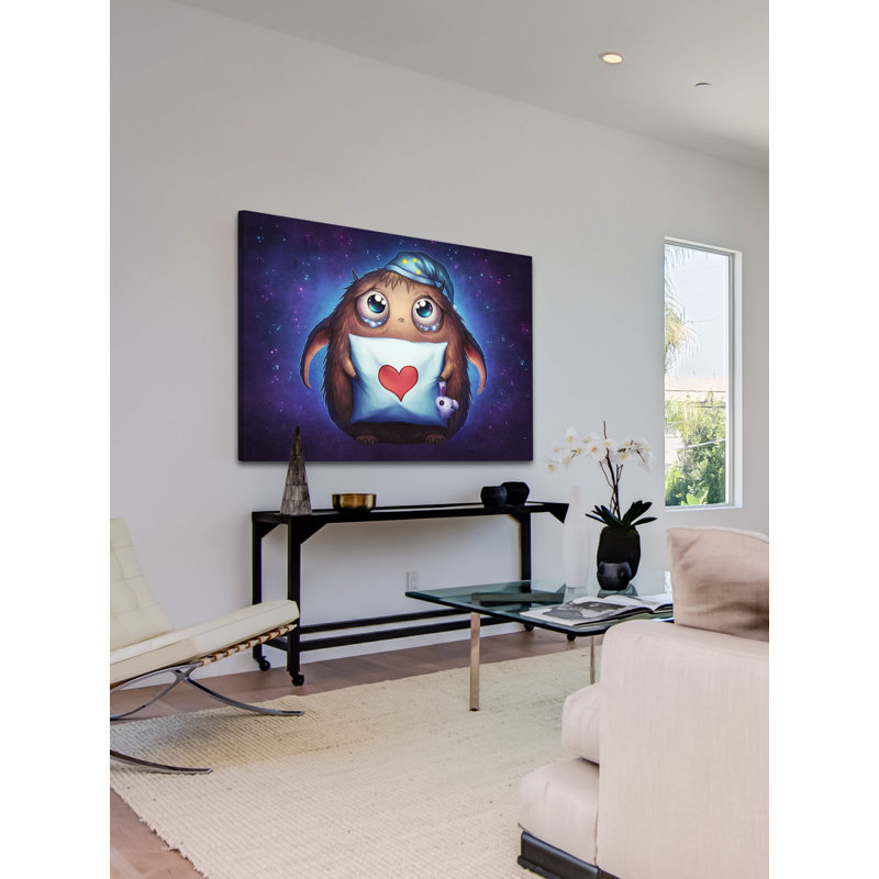 Cute Monster by Jonas Jödicke - Wrapped Canvas Print, 61 cm H x 91 cm W