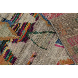 Moroccan Handmade Kilim Silk and Wool Geometric Area Rug