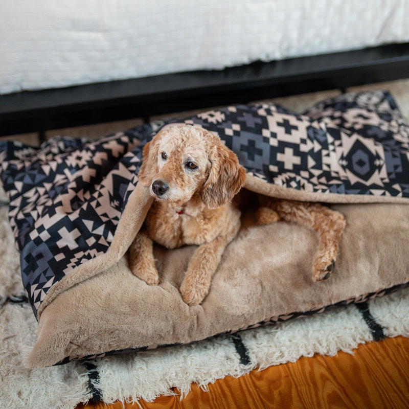 Pendleton Burrow Bed, Medium (38"w x 23"d x 9"h), Blue Ridge Black