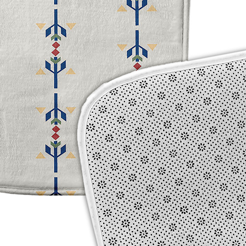 Tapis de bain Happy Hippy, Bleu, L 21 po x L 34 po