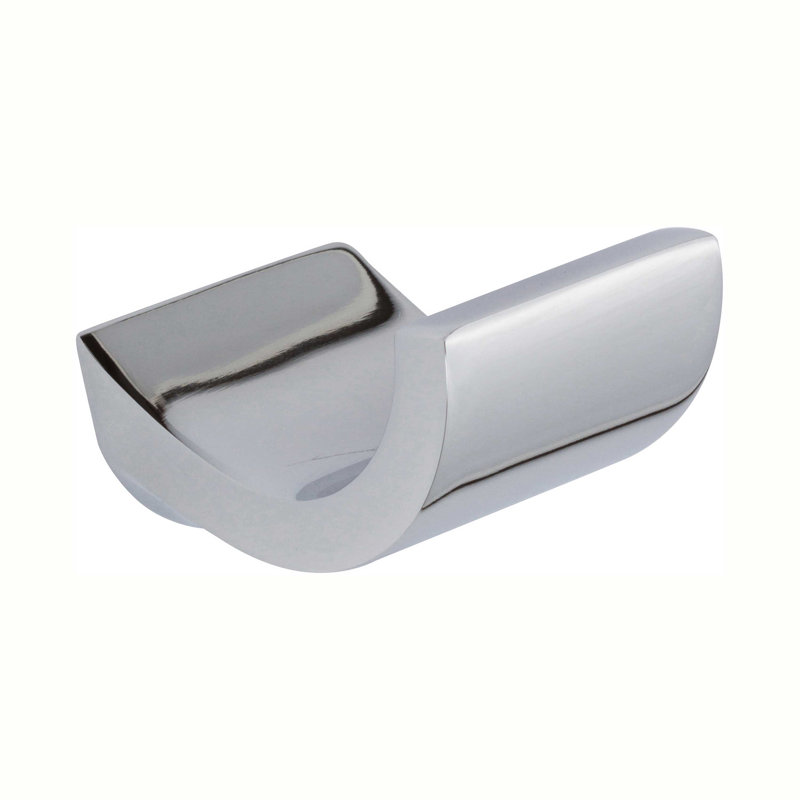 Cinu Wall Mount Single Robe Hook, Polished Chrome