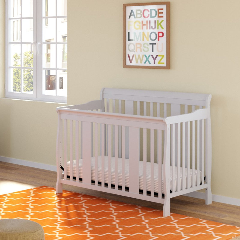 Lit de bébé convertible 4-en-1 Tuscany, Gris