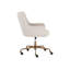 Chaise de bureau Franklin - Lin beige - Taupe