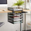 Rangement de bureau suspendu en filet Onyx