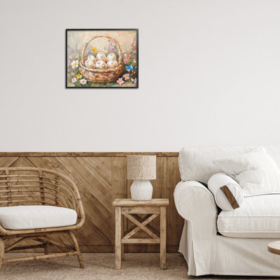 Delicate Flowers for Easter Framed Giclee, design by Petal Prints Design