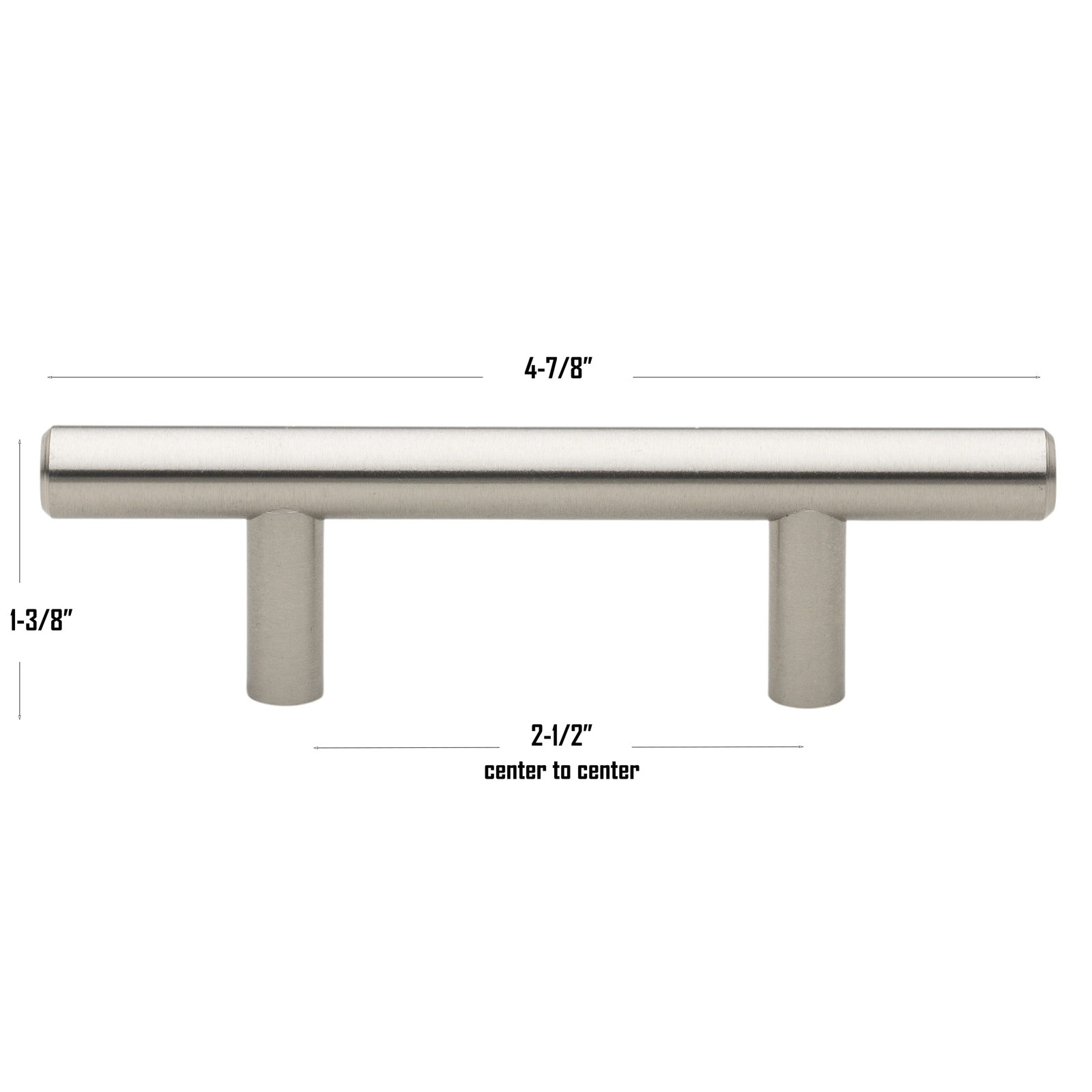 Roman Bar Pull, Stainless Steel, 2 1/2"