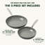 GreenPan Chatham Healthy Ceramic Nonstick Open Frypan Set