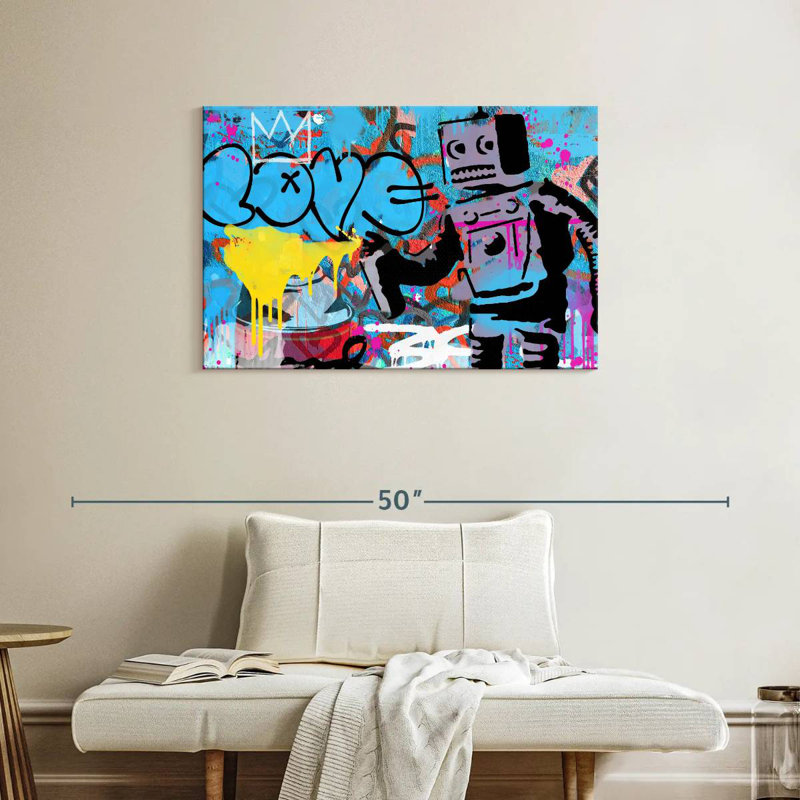 Tergel Love Robot, 24" H x 36" W