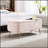 Storage Ottoman Bench for End of Bed  Legs, Modern  Faux Fur Entryway Bench Upholstered Padded-424995203