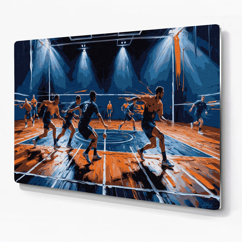 Art mural en métal mauve, H 144 po x l 216 po x P 0,05 po