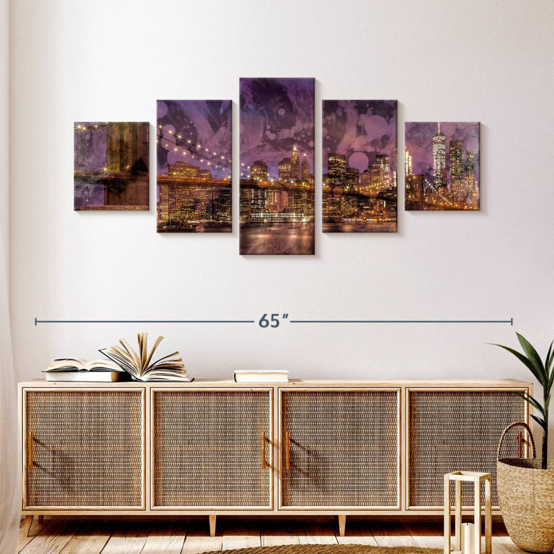 New York Lights, H 24 po x l 55 po