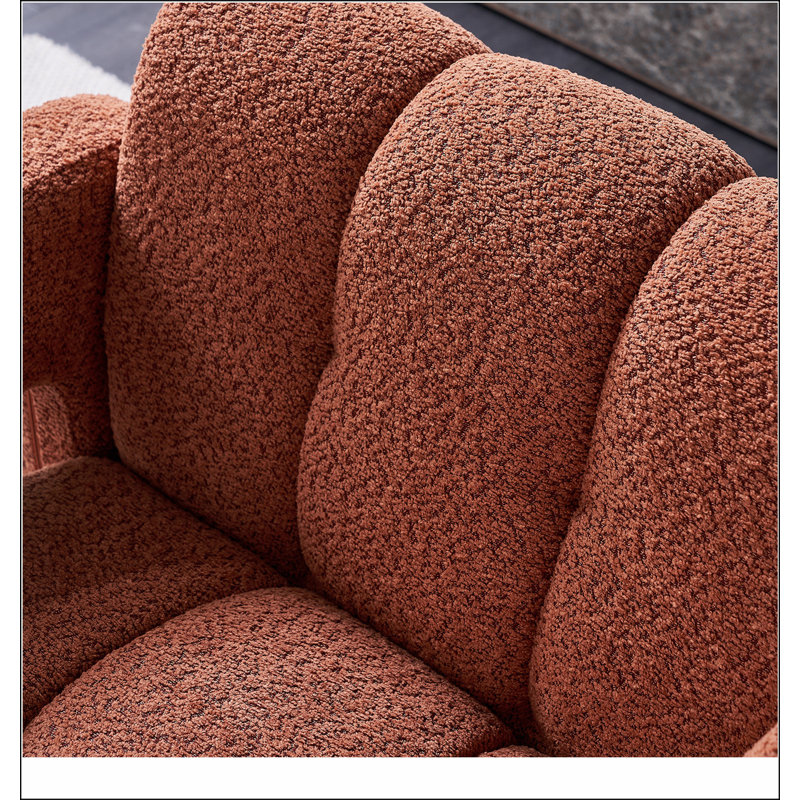 Fauteuil d'appoint rembourré 31,10 po, Orange