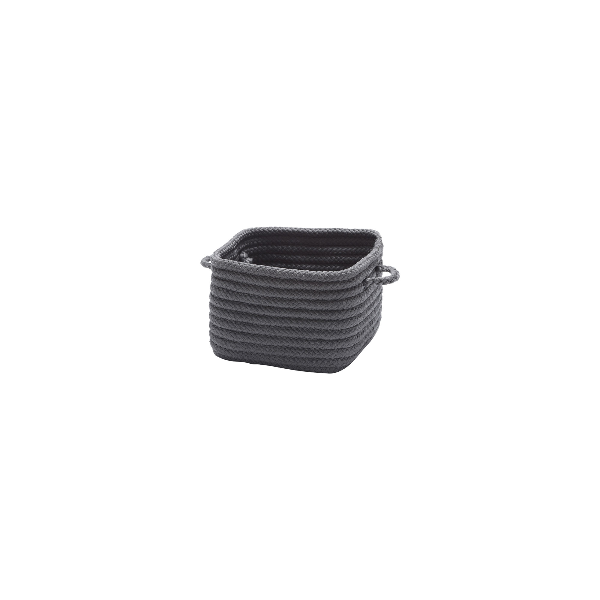 Kline Fabric Decorative Basket 1, 9" H x 12" W x 12" D, Gray