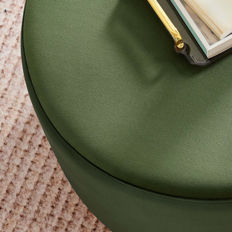 Modway Tilden Upholstered Ottoman, Moss Green Velvet