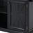 54.9" Kitchen Island with Drop Leaf, Power Outlet, Kitchen Storage Cart with 4 Door Shelves, Cross Barn Doors & Visual Glass Door-126487116