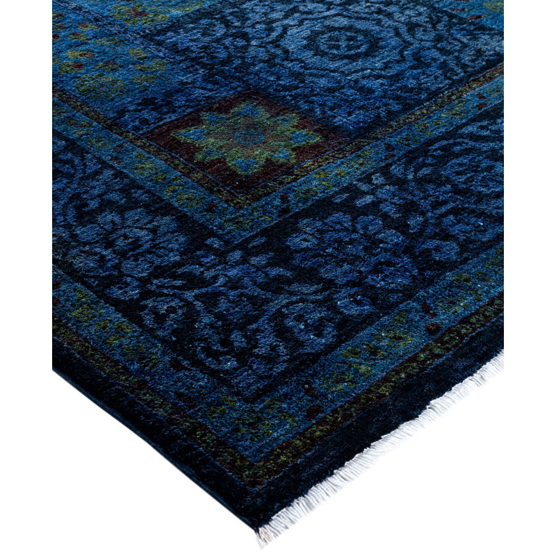 Overdyed One-of-a-Kind 4' 10" x 7' 7" Hand Knotted Area Rug