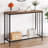 Console Table, Sofa Tables Narrow Entryway Table With Glass Shelf And Metal Frame, 33.5” Behind Couch Table Industrial Hallway Table For Living Room, Foyer, Bedroom, Rustic Grey-1867192699-1867169873-1863214457