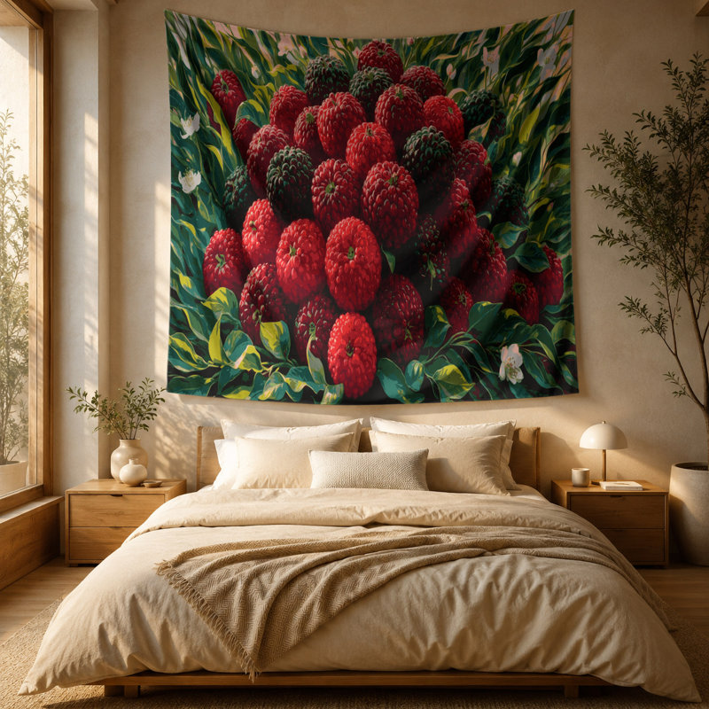 Tapisserie murale «Fruit Yangmei», 88 po x 104 po