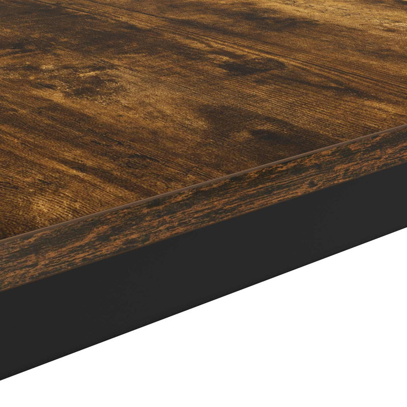 Coffee Table, Black, 36cm. H x 60cm. L x 50cm. W, Smoked Oak